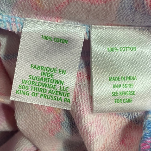 Lilly‎ Pulitzer Women's M Jansen Long Sleeve Sweatshirt Pink Isle Snappy Turtle - Picture 6 of 7